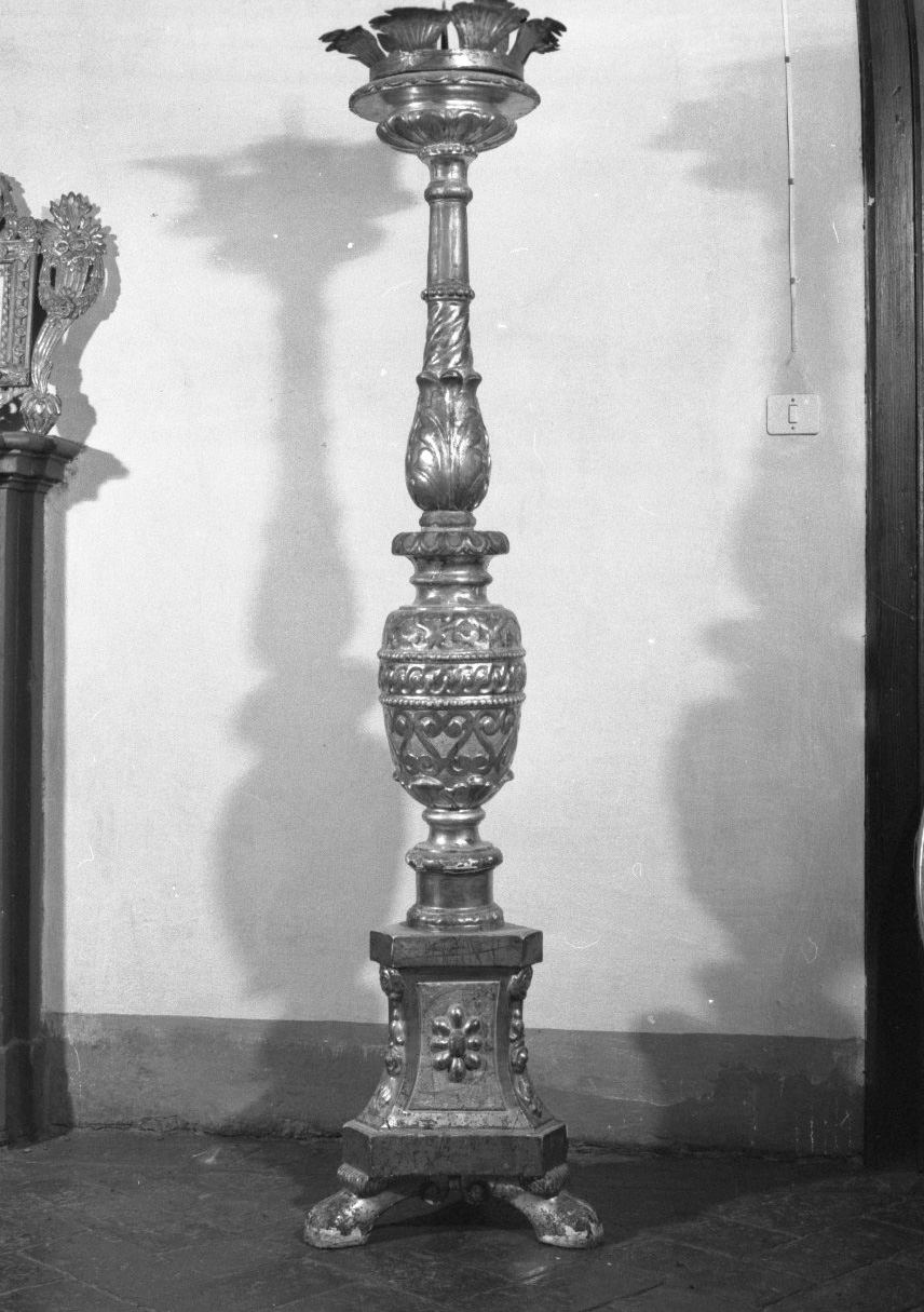 candeliere d'altare, serie - bottega toscana, bottega toscana (seconda metà, seconda metà sec. XVI, sec. XVIII)