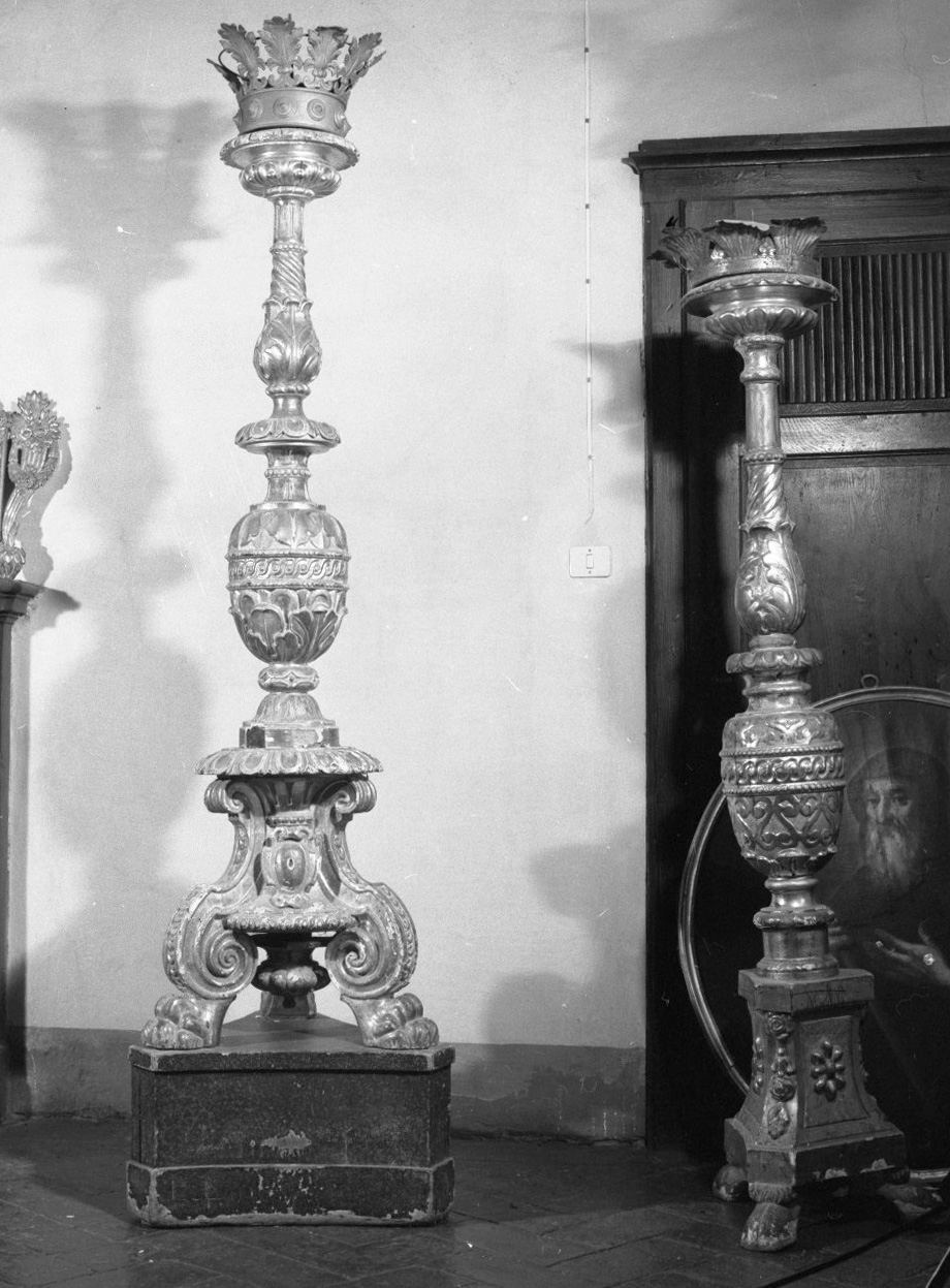candelabro, serie - bottega toscana (seconda metà sec. XVI)