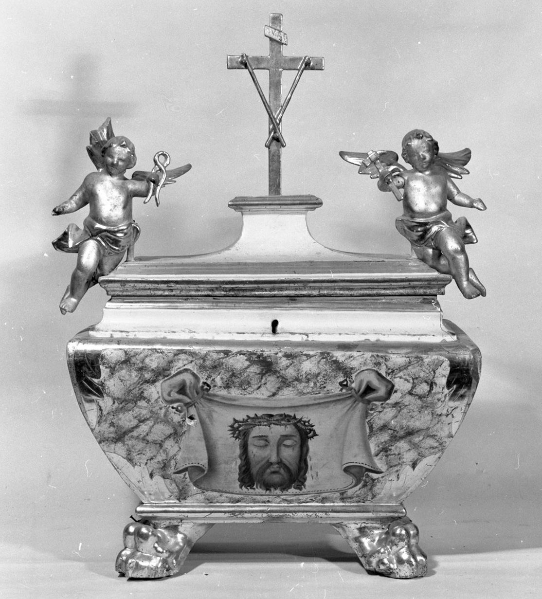 reliquiario a teca - a urna - bottega toscana (sec. XVIII)