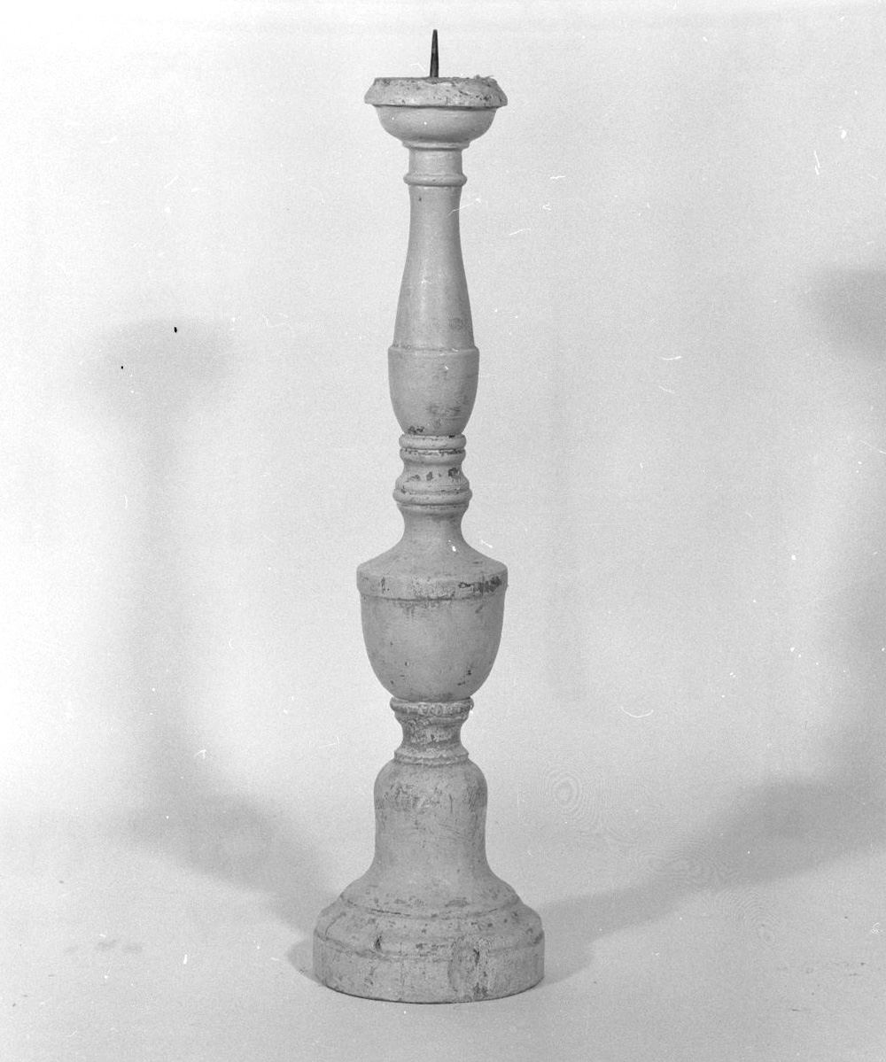 candeliere d'altare, serie - bottega toscana (sec. XIX)