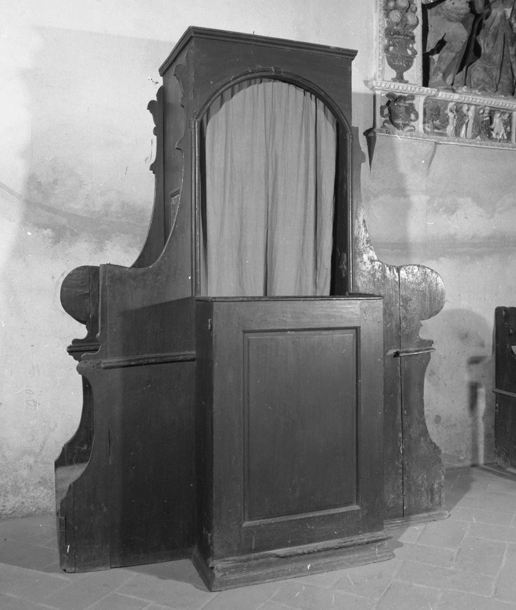 confessionale, serie - bottega toscana (sec. XVIII)