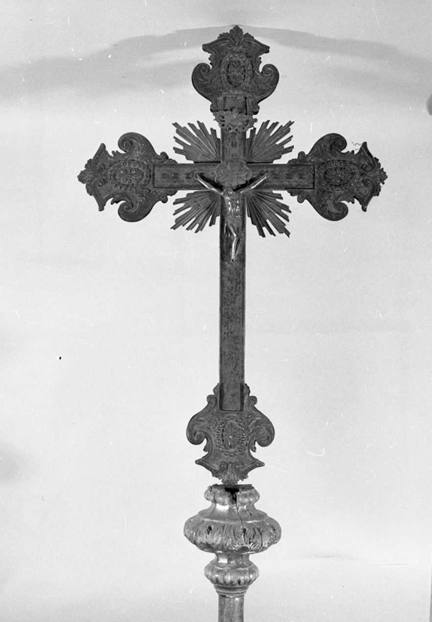 Cristo crocifisso (croce processionale) - bottega toscana (seconda metà sec. XVIII)