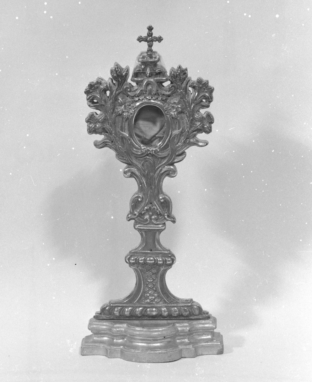 reliquiario - a ostensorio - bottega toscana (seconda metà sec. XVIII)