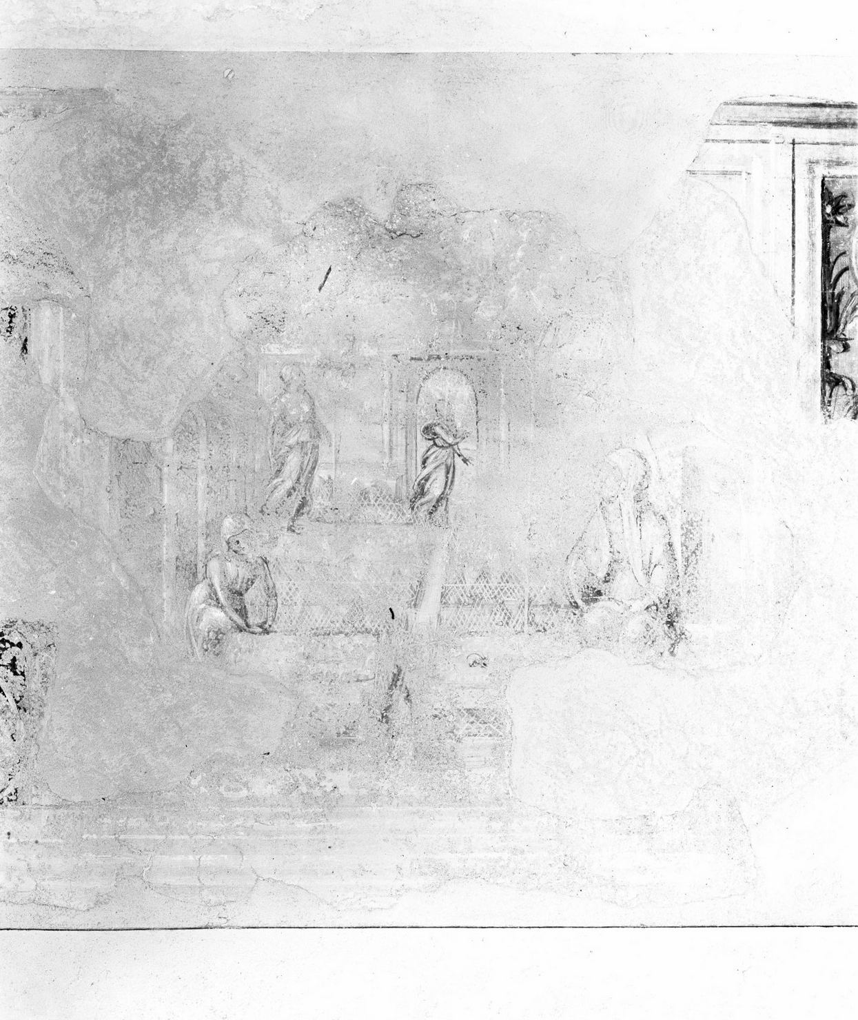 annuncio della nascita di Maria Vergine a Sant'Anna (dipinto, ciclo) di Bazzi Giovanni Antonio detto Sodoma (sec. XVI)