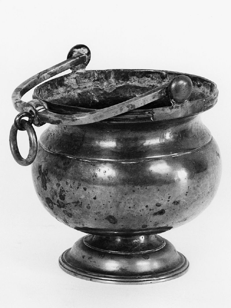 secchiello per l'acqua benedetta - produzione toscana (sec. XIX)