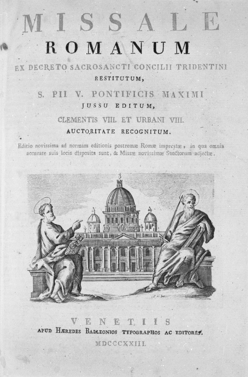 San Pietro e San Paolo (stampa) di Baratti Antonio (attribuito) (sec. XIX)