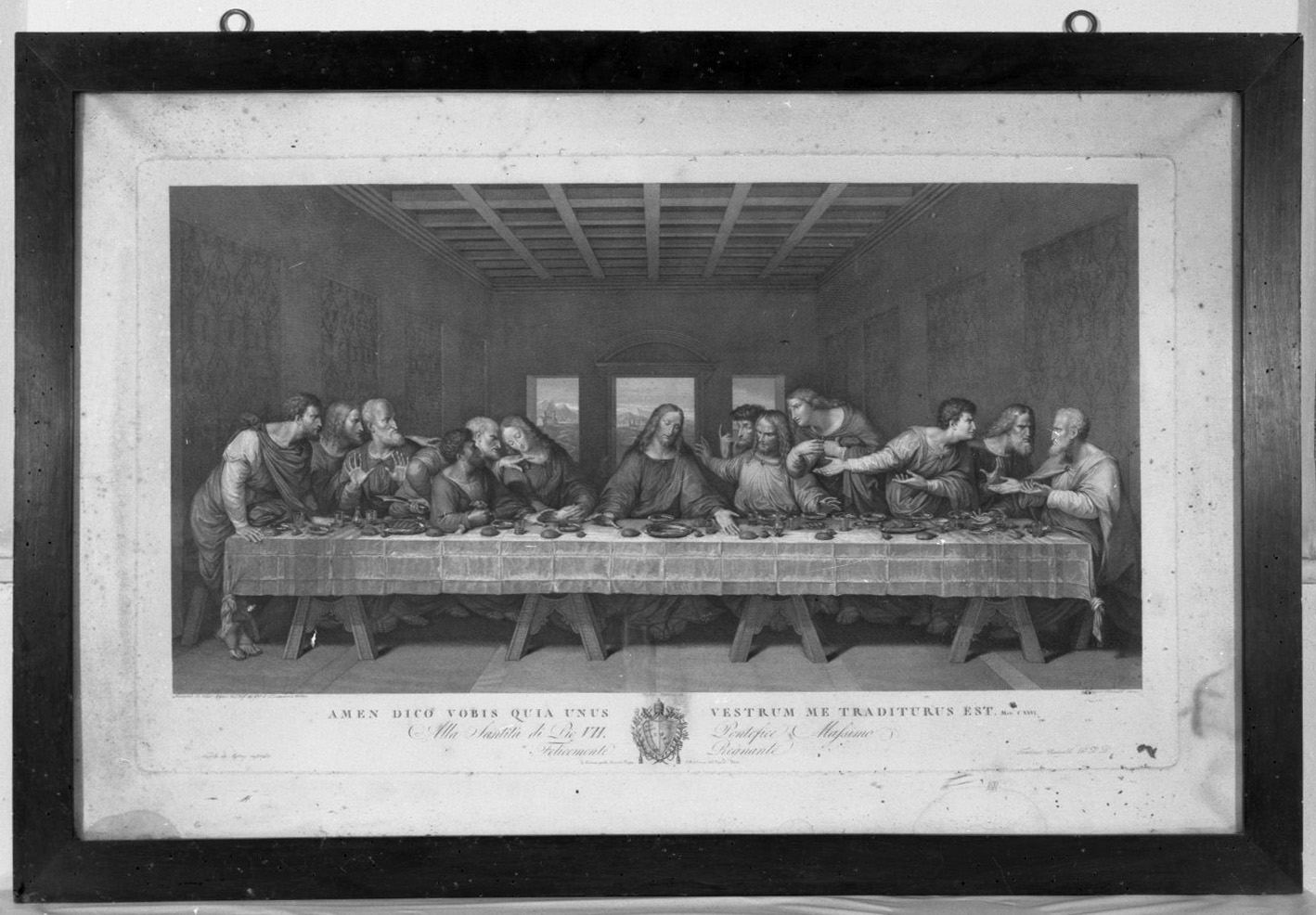 ultima cena (stampa) di Rainaldi Francesco, Matteini Teodoro (fine/inizio secc. XVIII/ XIX)