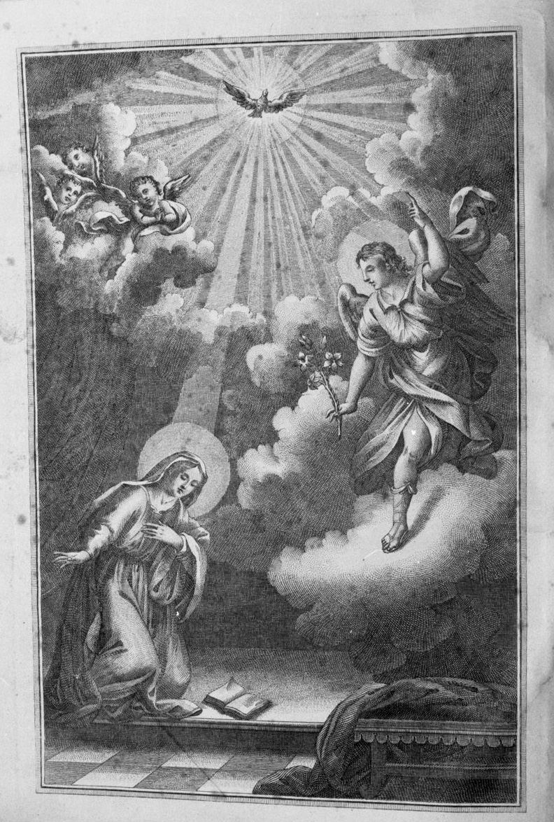 Annunciazione (stampa) di Nani A (sec. XIX)