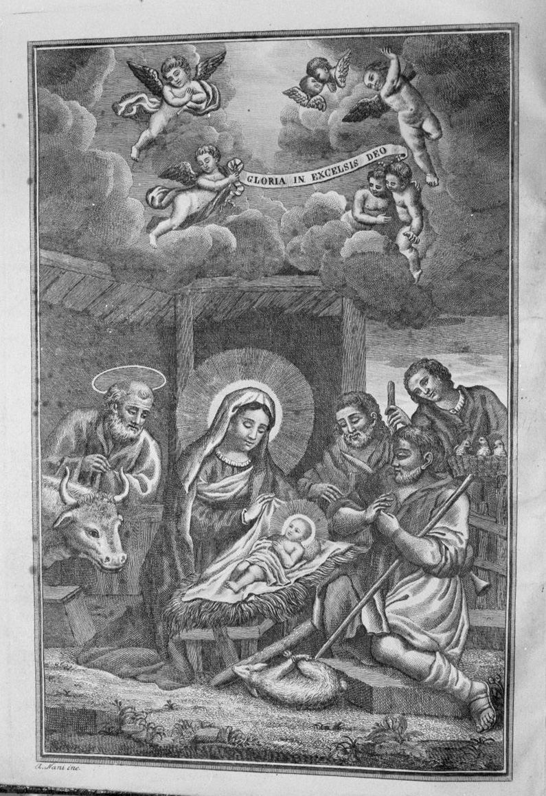 natività di Gesù di Gesù (stampa) di Nani A (sec. XIX)