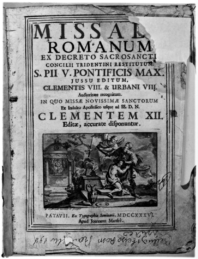 sacrificio di Isacco (stampa, elemento d'insieme) di Beylbruck J.M (sec. XVIII)