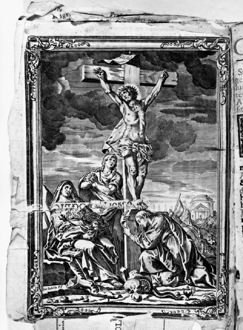 crocifissione (stampa, elemento d'insieme) di Piccini Isabella (secc. XVII/ XVIII)