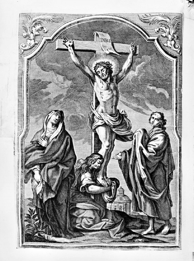 crocifissione (stampa) - ambito veneto (sec. XVIII)