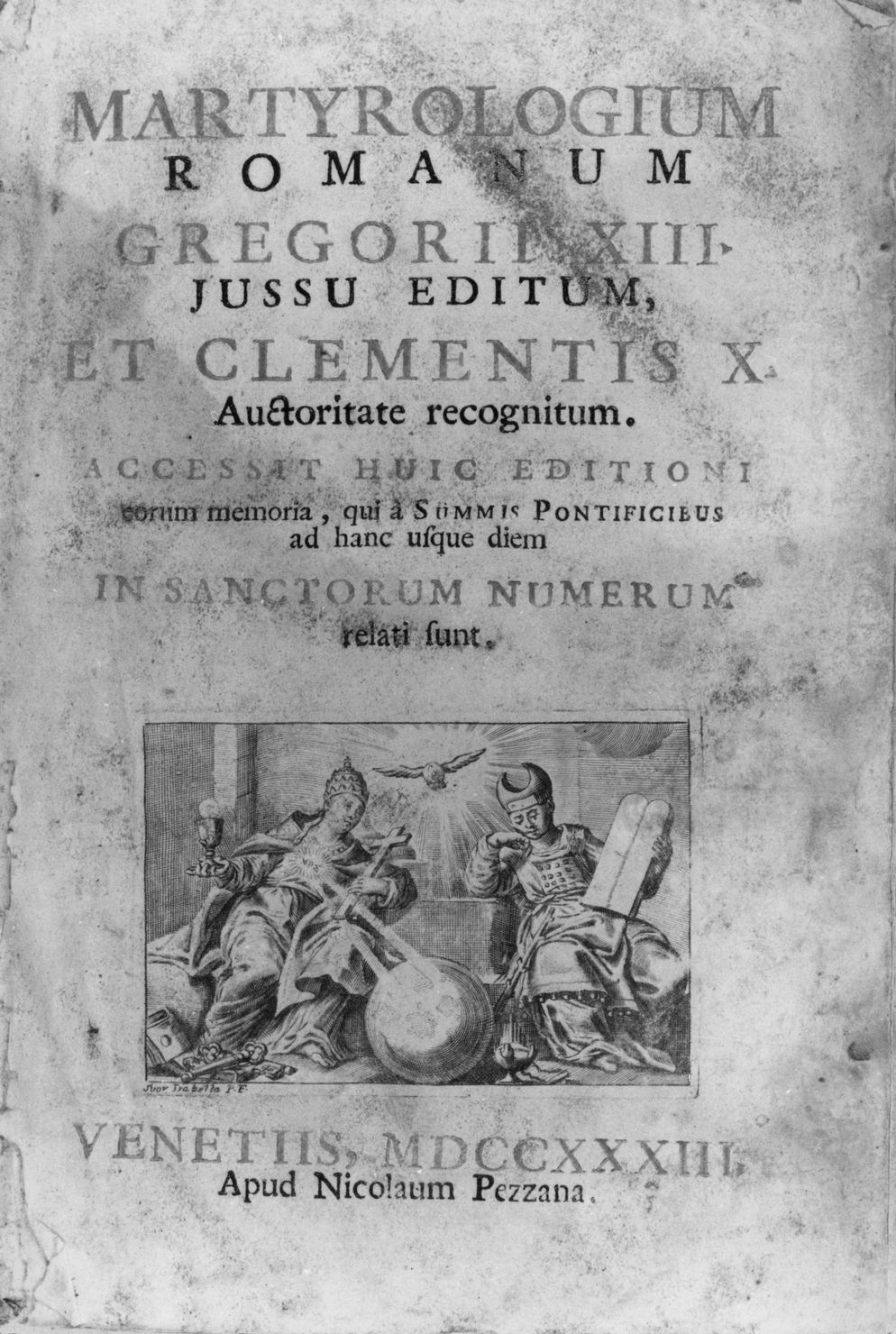 San Pietro e Mosè (stampa, elemento d'insieme) di Piccini Isabella (prima metà sec. XVIII)