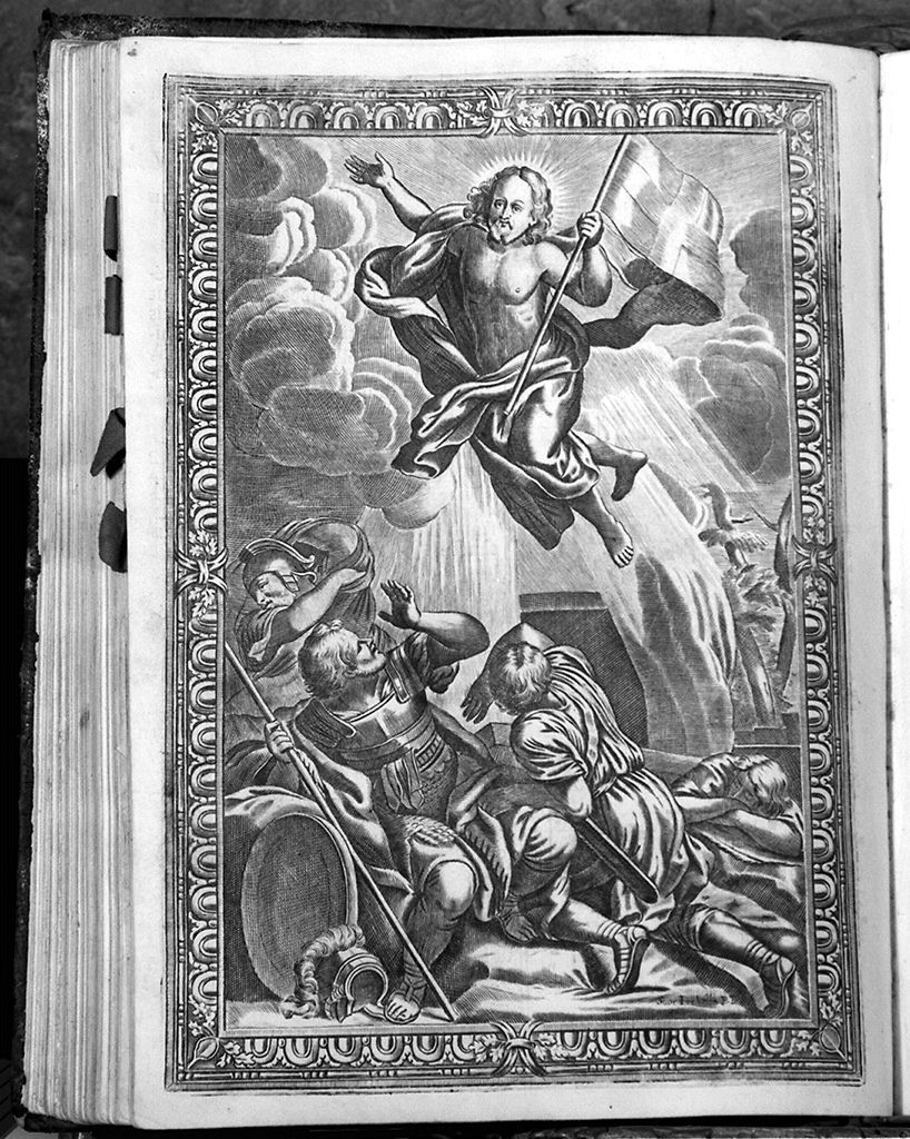 resurrezione di Cristo (stampa, elemento d'insieme) di Piccini Isabella, Ferri Ciro (sec. XVIII)