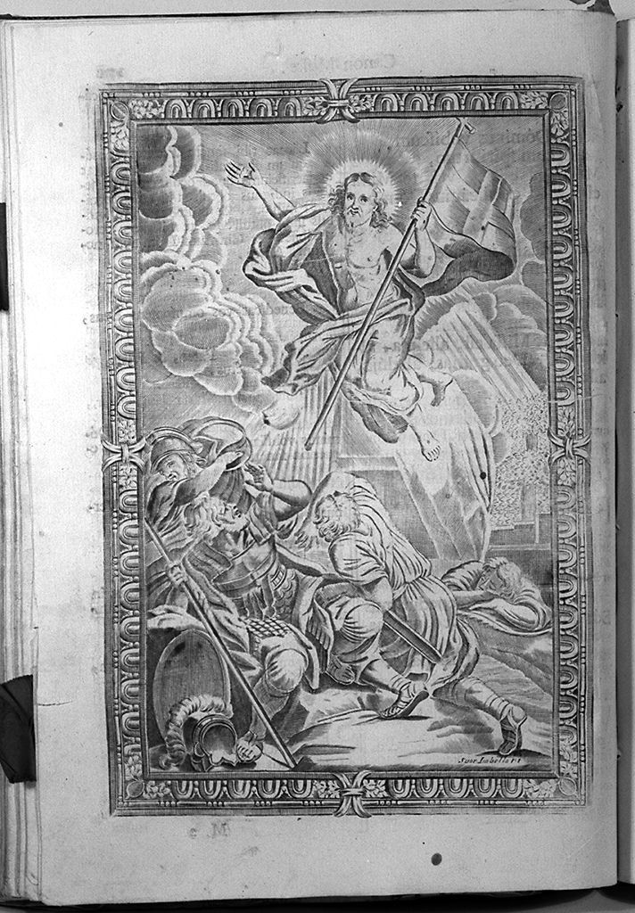resurrezione di Cristo (stampa, elemento d'insieme) di Piccini Isabella, Ferri Ciro (sec. XVII)