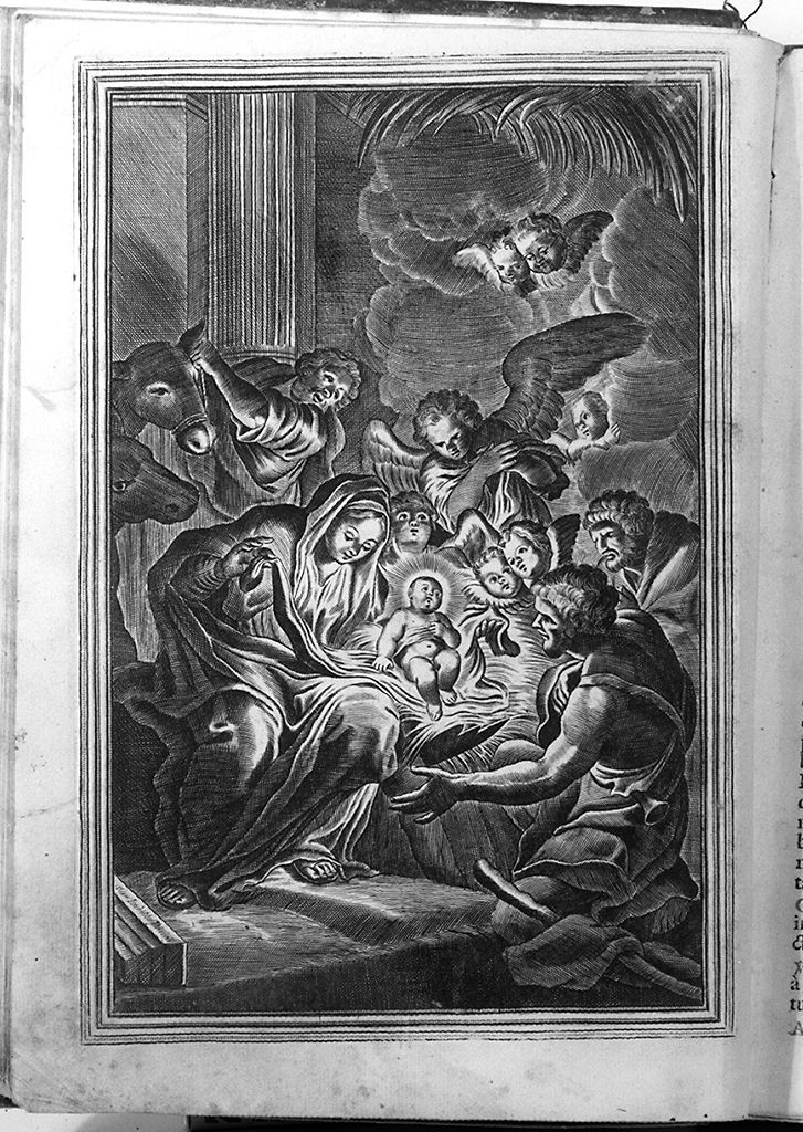 adorazione dei pastori (stampa, elemento d'insieme) di Piccini Isabella (sec. XVIII)