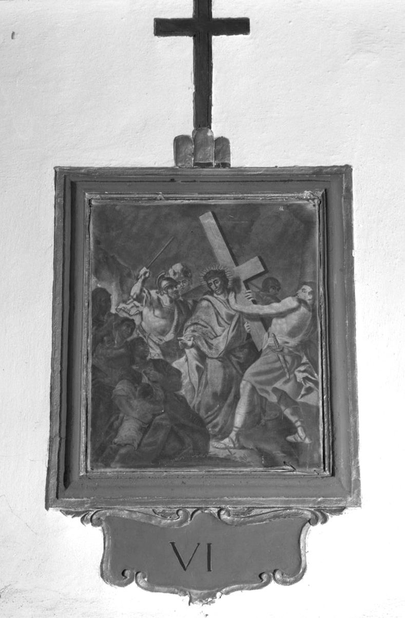 crocifissione (stampa, elemento d'insieme) - ambito toscano (inizio sec. XVIII)