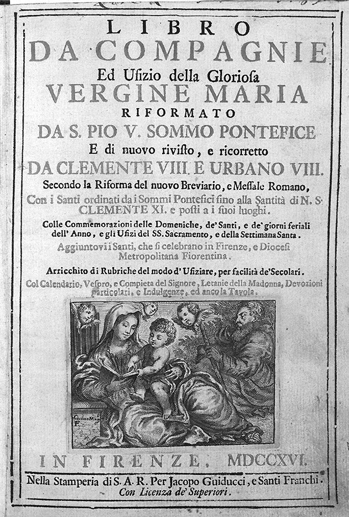 Sacra Famiglia (stampa, elemento d'insieme) di Mogalli Cosimo (sec. XVIII)