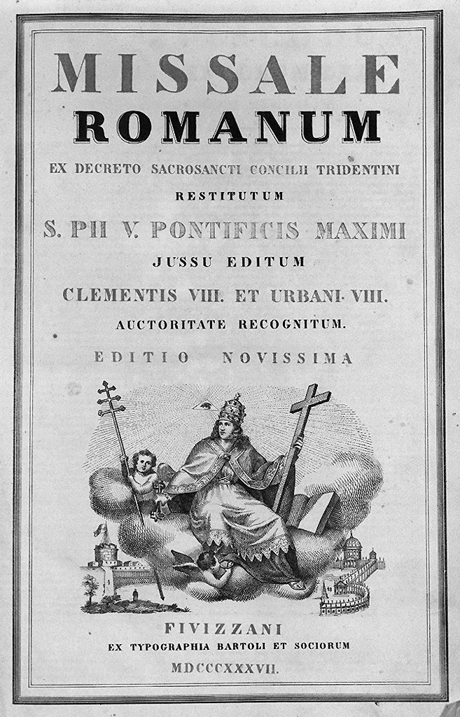 allegoria del papato (stampa, elemento d'insieme) - ambito toscano (sec. XIX)