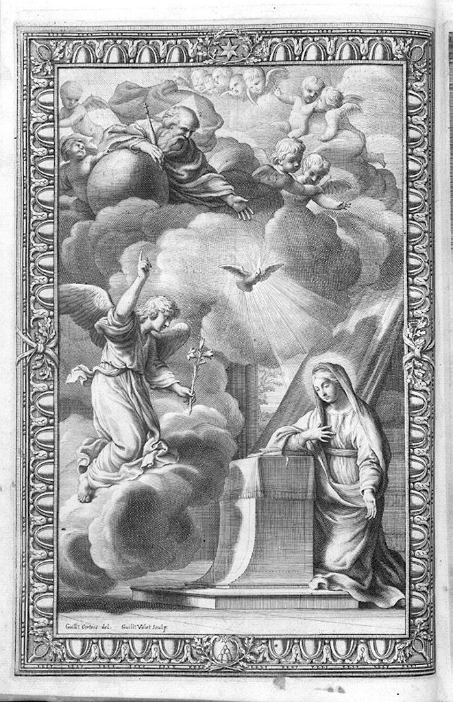 Annunciazione (stampa, serie) di Vallet Guillaume (sec. XVII)