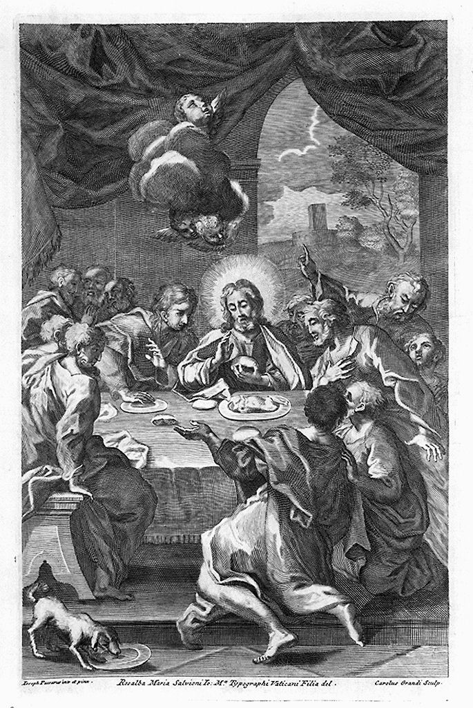 ultima cena (stampa) di Grandi Carlo, Passeri Giuseppe (sec. XVIII)
