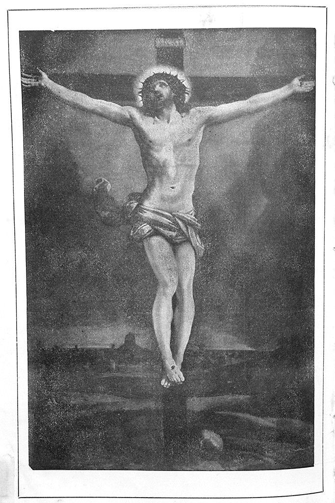 Cristo crocifisso (stampa, elemento d'insieme) di Reni Guido (sec. XX)