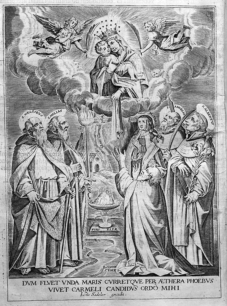 Madonna del Carmelo, Madonna del carmelo (stampa, elemento d'insieme) di Sadeler Justus (sec. XVII)