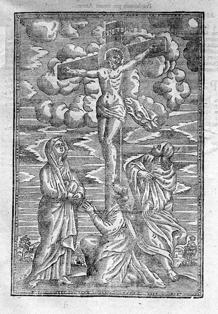 crocifissione di Cristo (stampa, elemento d'insieme) di Pericciuoli Giuliano, Ferri Ciro (sec. XVII)