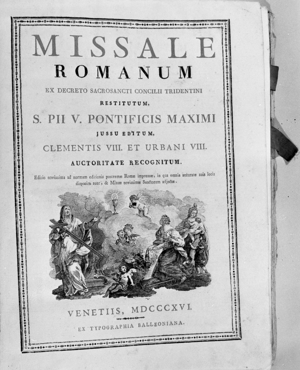 figure femminili con angioletti (stampa) - ambito veneziano (sec. XIX)