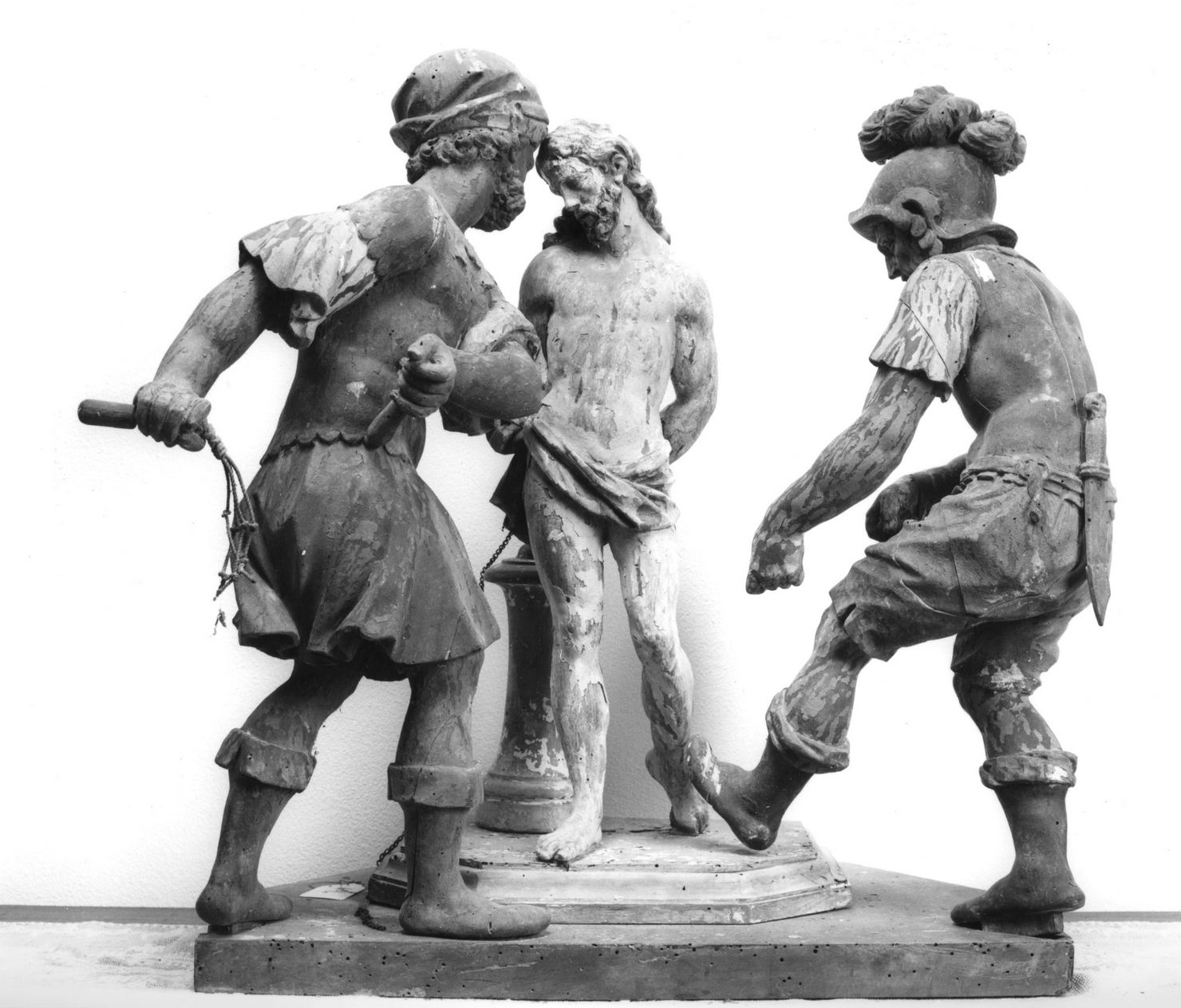 flagellazione di Cristo (gruppo scultoreo) - ambito italiano, ambito italiano (sec. XVIII, sec. XIX)