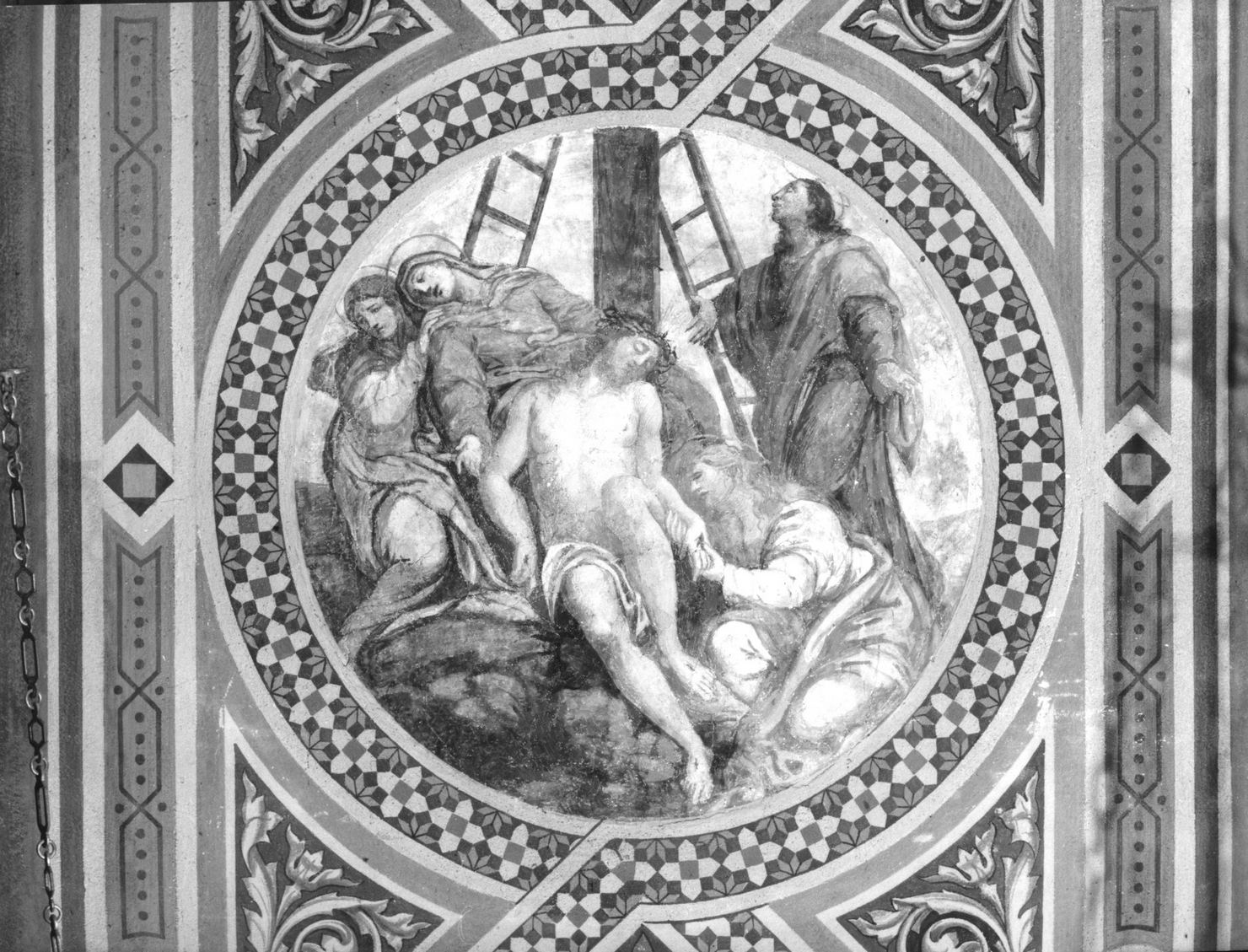 deposizione di Cristo dalla croce (dipinto, elemento d'insieme) di Nasini Giuseppe Nicola (secc. XVII/ XVIII)