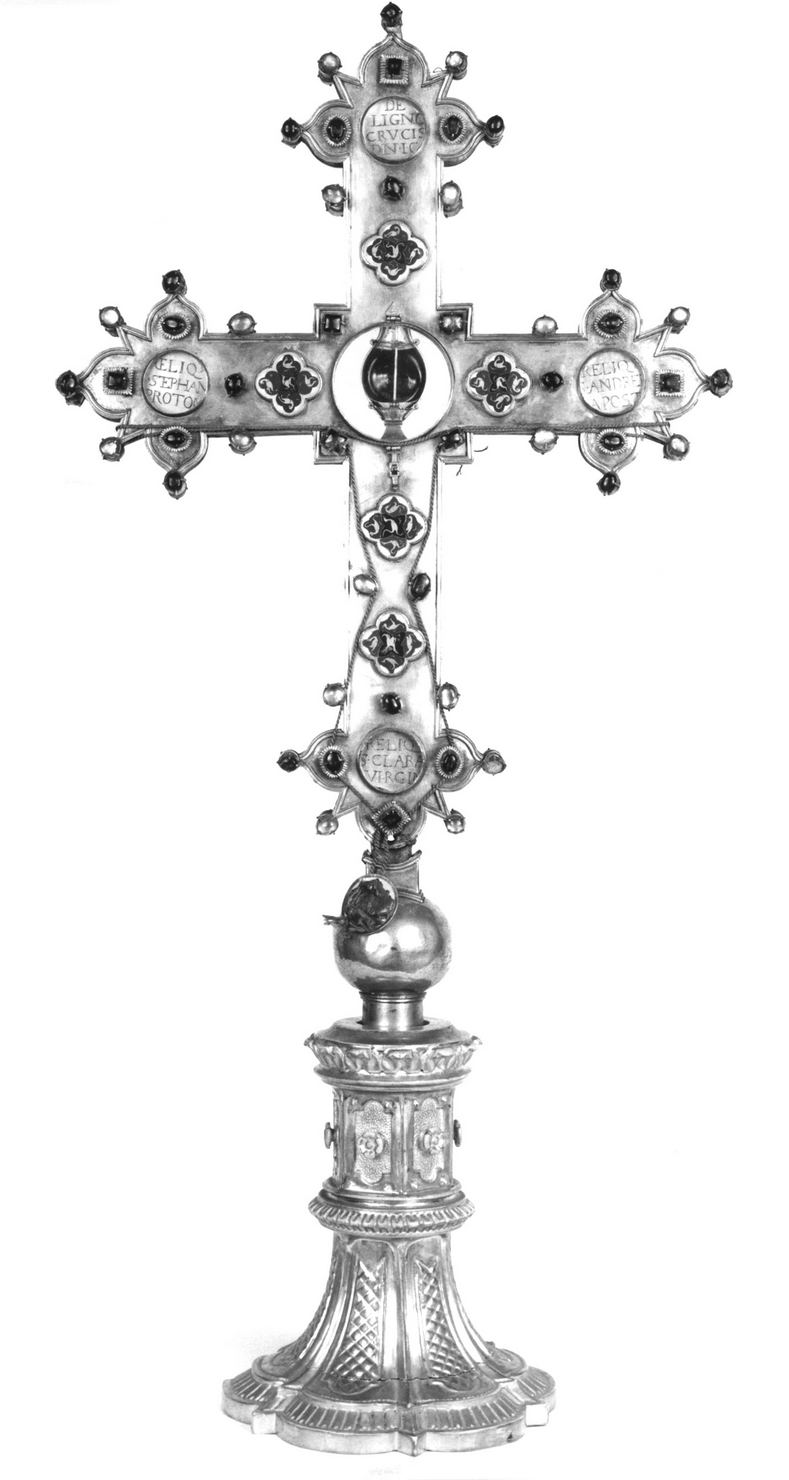 animali fantastici (stauroteca, opera isolata) - bottega toscana (prima metà sec. XV)