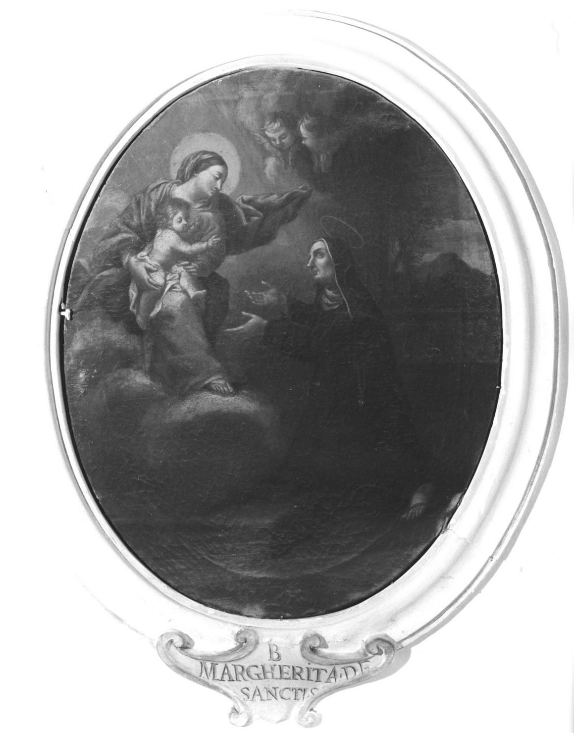 apparizione della Madonna alla beata Margherita de Santis (dipinto, ciclo) di Feliciati Francesco (bottega) (seconda metà sec. XVIII)
