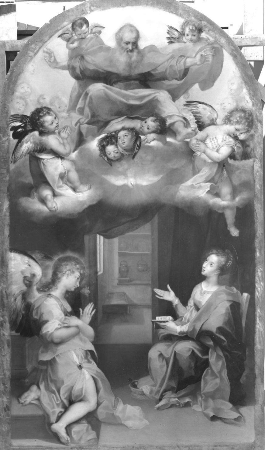 Annunciazione (dipinto) di Vanni Francesco (sec. XVI)
