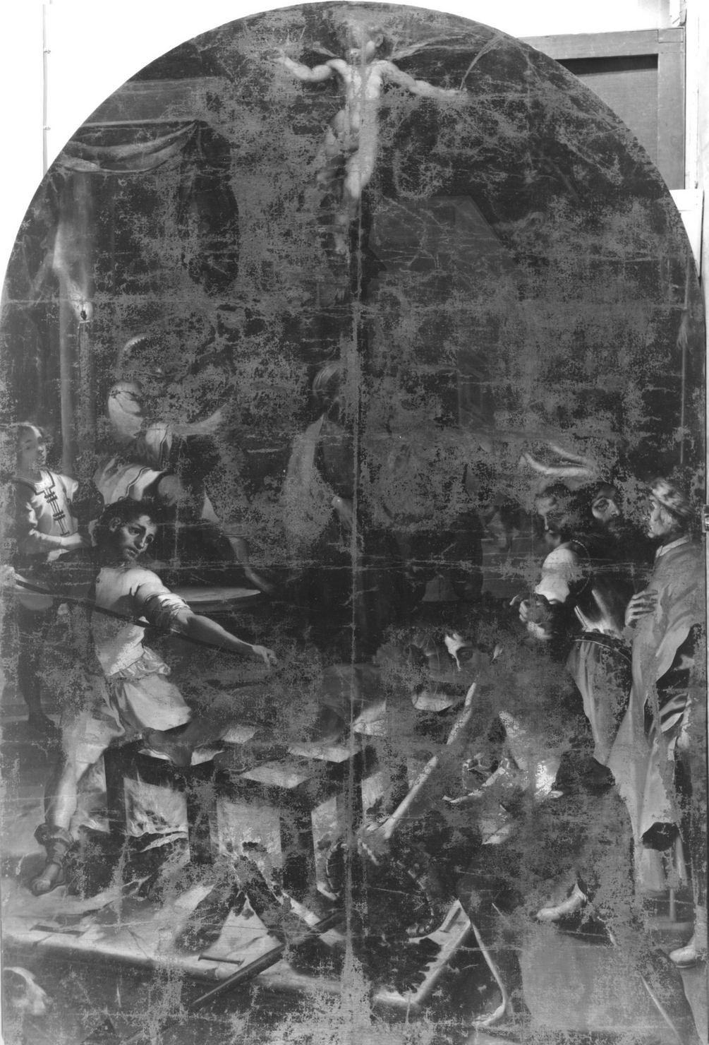 martirio di San Lorenzo (dipinto) di Manetti Rutilio (sec. XVII)