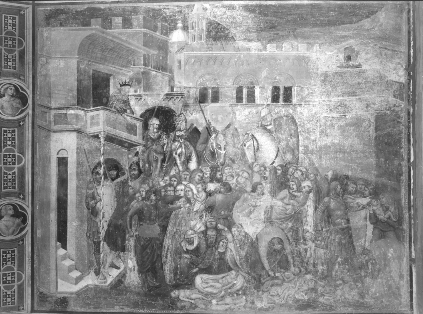 strage degli innocenti (dipinto) di Lorenzetti Pietro (cerchia) (sec. XIV)