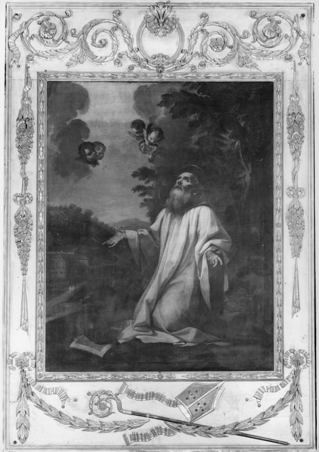 San Romualdo in meditazione (dipinto) - ambito senese (seconda metà sec. XVII)