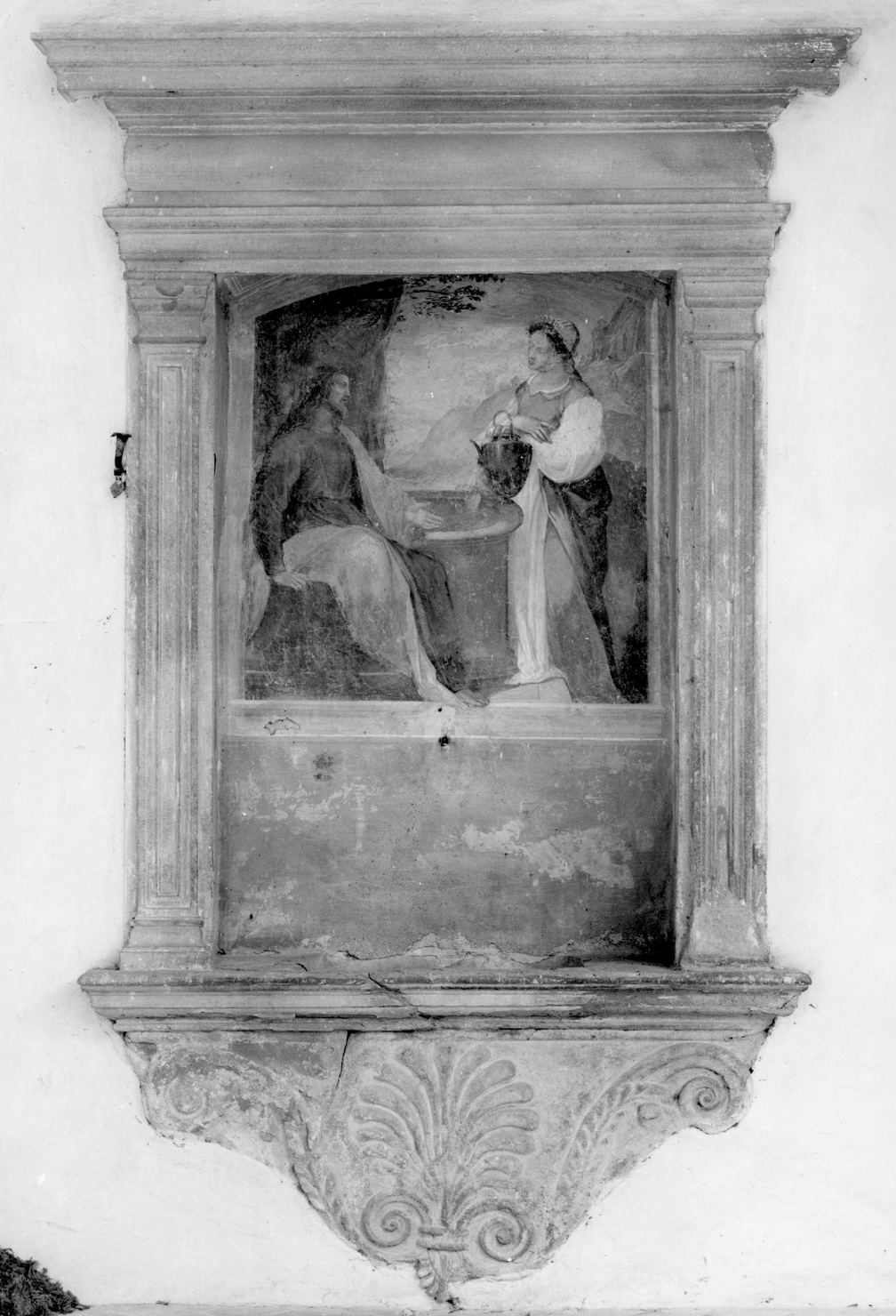 Cristo e la samaritana al pozzo (dipinto) di Barbatelli Bernardino detto Poccetti (maniera) (fine/inizio secc. XVI/ XVII)