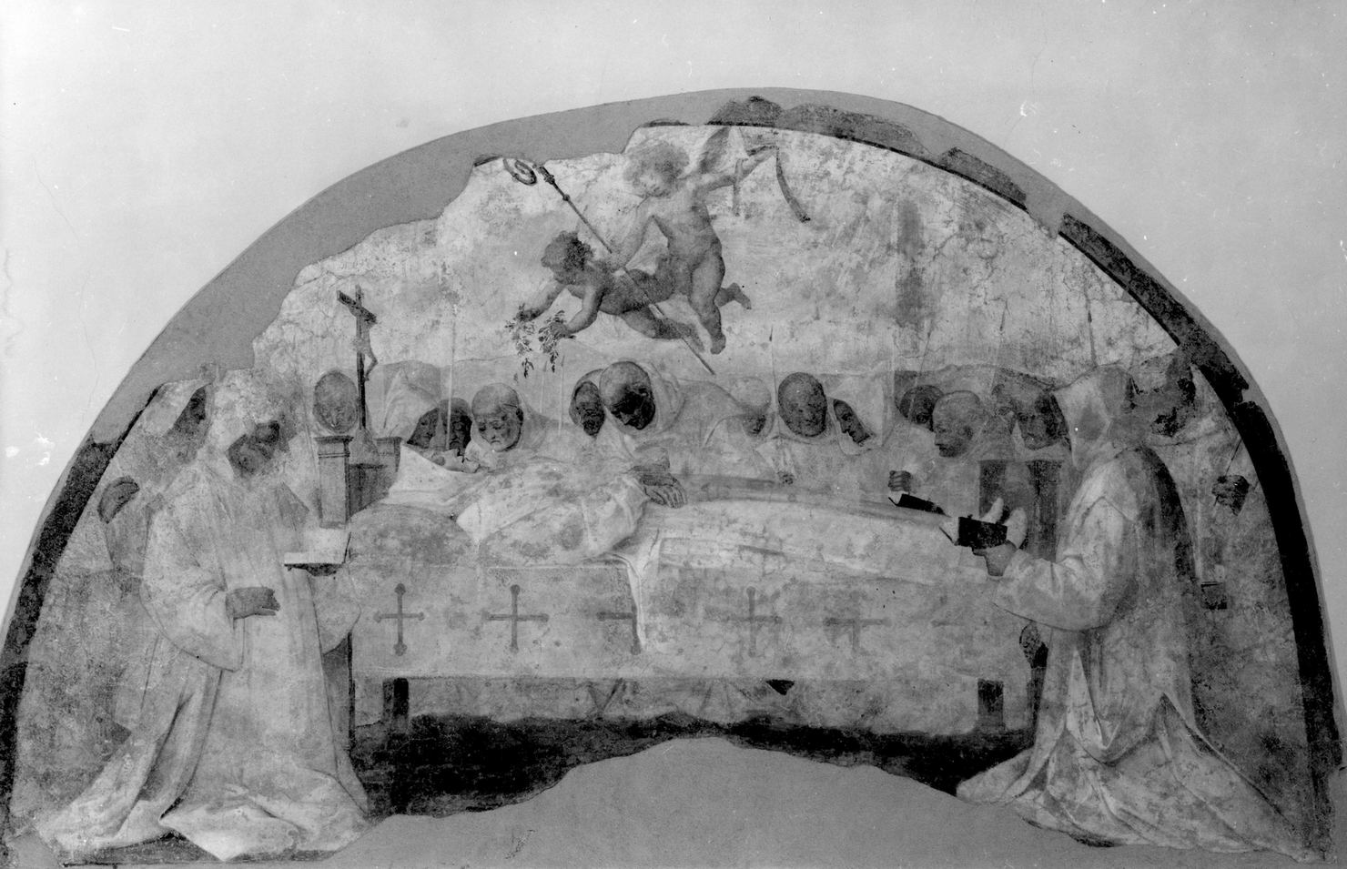 morte di San Brunone (dipinto) di Barbatelli Bernardino detto Poccetti (fine/inizio secc. XVI/ XVII)