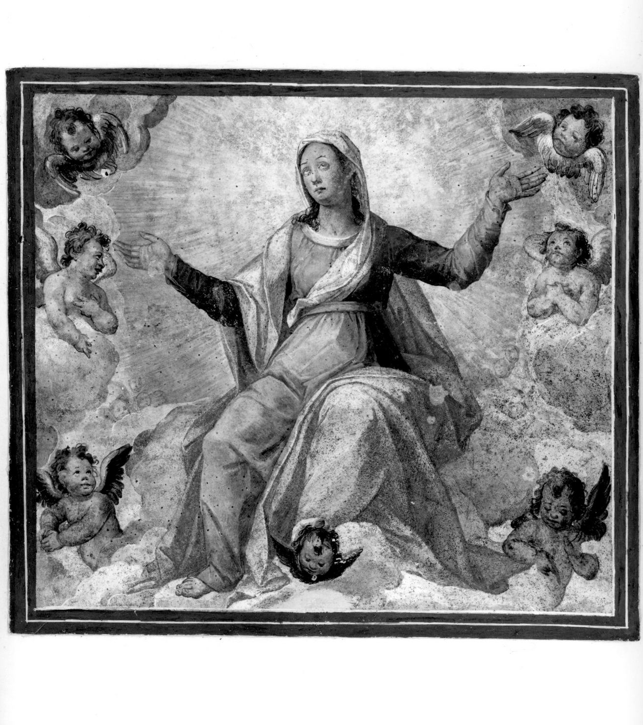 assunzione della Madonna (dipinto) di Barbatelli Bernardino detto Poccetti (maniera) (fine/inizio secc. XVI/ XVII)