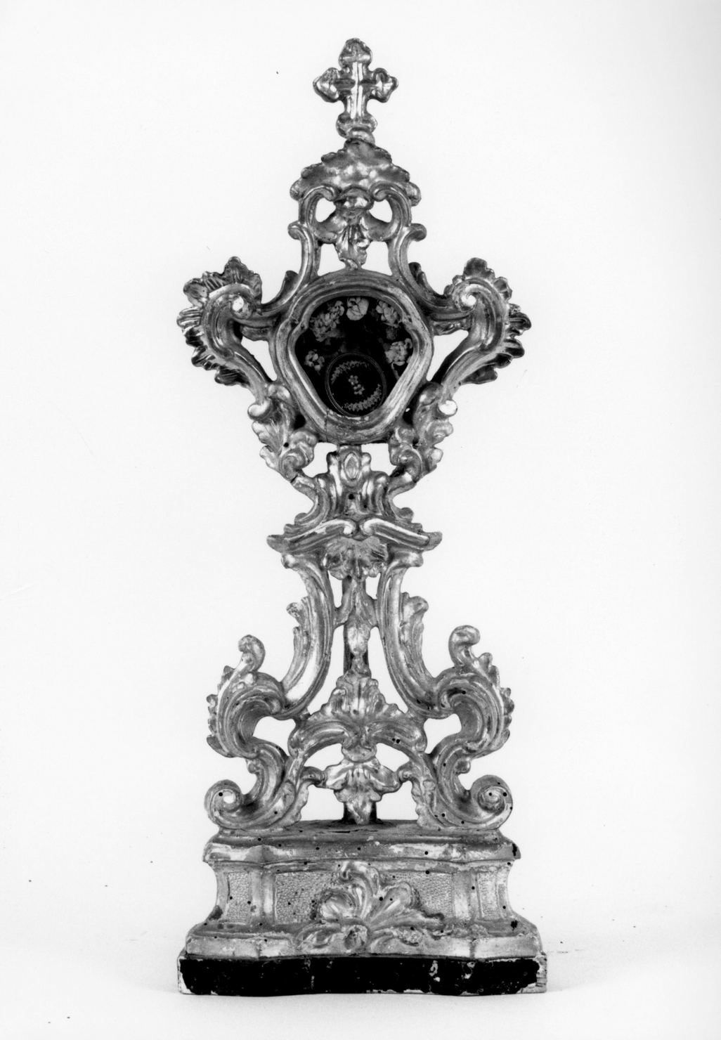 reliquiario - a ostensorio - bottega toscana (ultimo quarto, primo quarto sec. XVIII, sec. XIX)