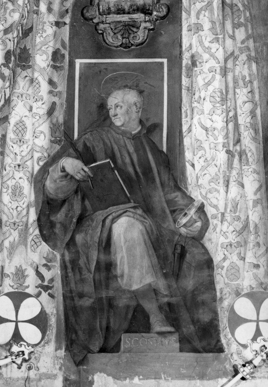 Santo Cosma (dipinto, elemento d'insieme) di Barbatelli Bernardino detto Poccetti (fine/inizio secc. XVI/ XVII)