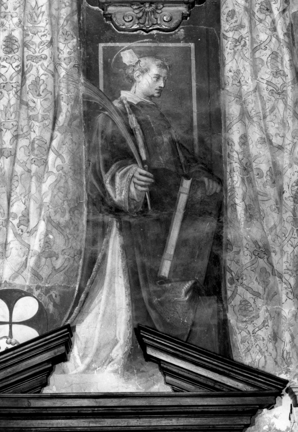 Santo Stefano (dipinto, elemento d'insieme) di Barbatelli Bernardino detto Poccetti (fine/inizio secc. XVI/ XVII)