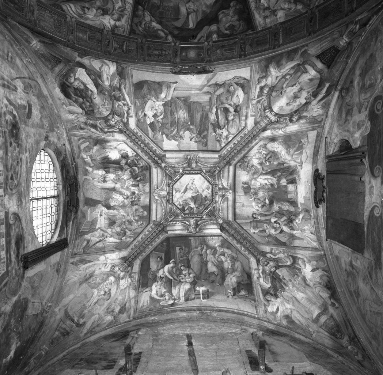 natività di Gesù (dipinto, elemento d'insieme) di Barbatelli Bernardino detto Poccetti (fine/inizio secc. XVI/ XVII)