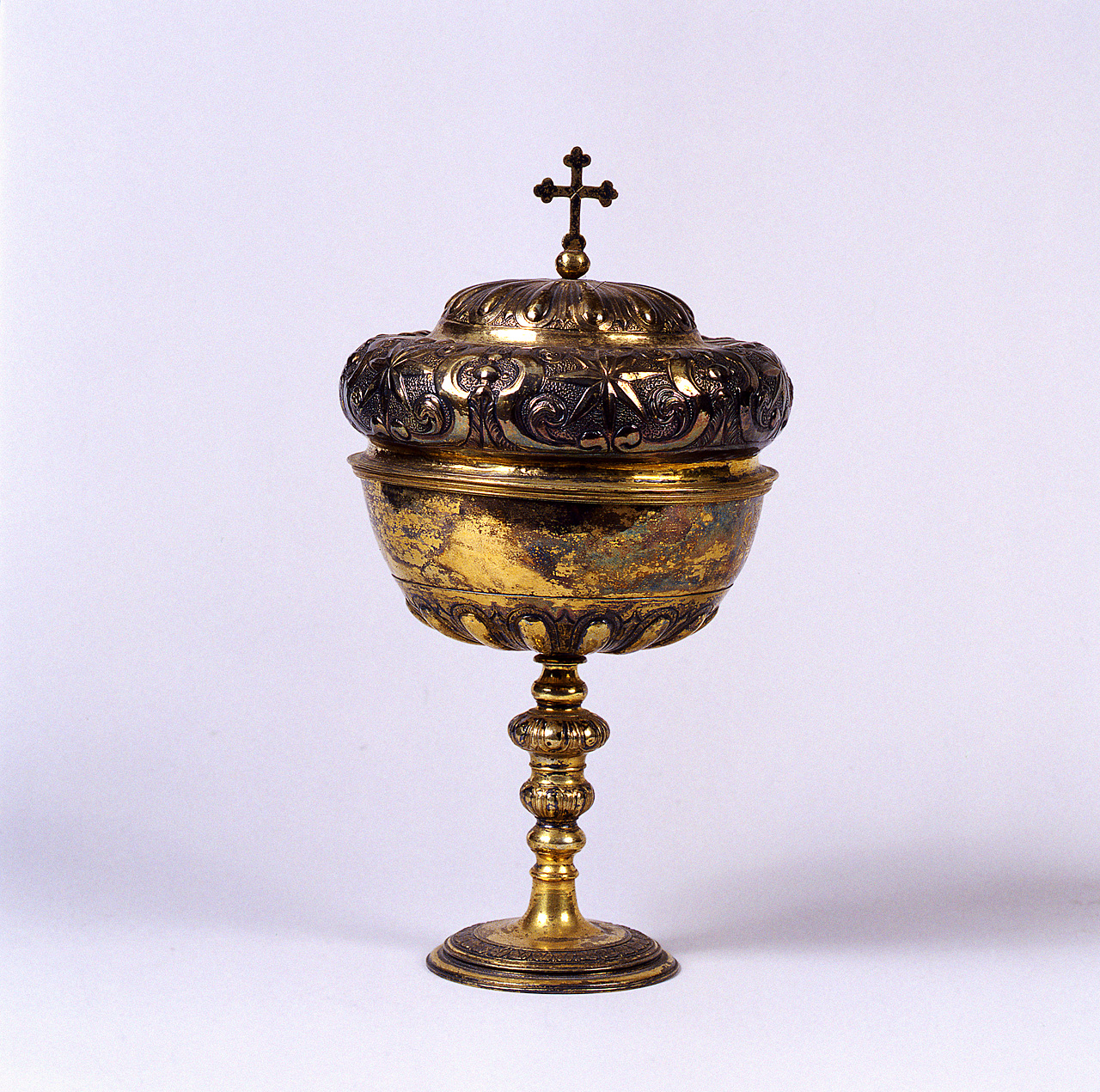 pisside, opera isolata - bottega romana (sec. XVII)