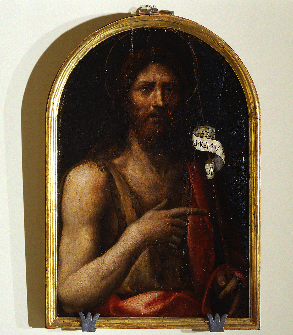 San Giovanni Battista (testiera di cataletto, elemento d'insieme) di Bazzi Giovanni Antonio detto Sodoma (secondo quarto sec. XVI)
