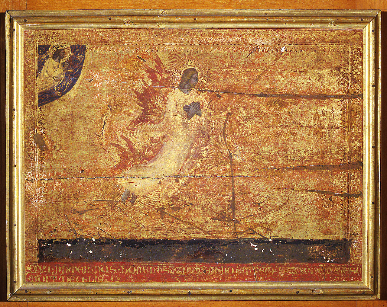 Cristo discende dal cielo sulla terra, articoli del credo (dipinto, ciclo) di Taddeo di Bartolo (primo quarto sec. XV)