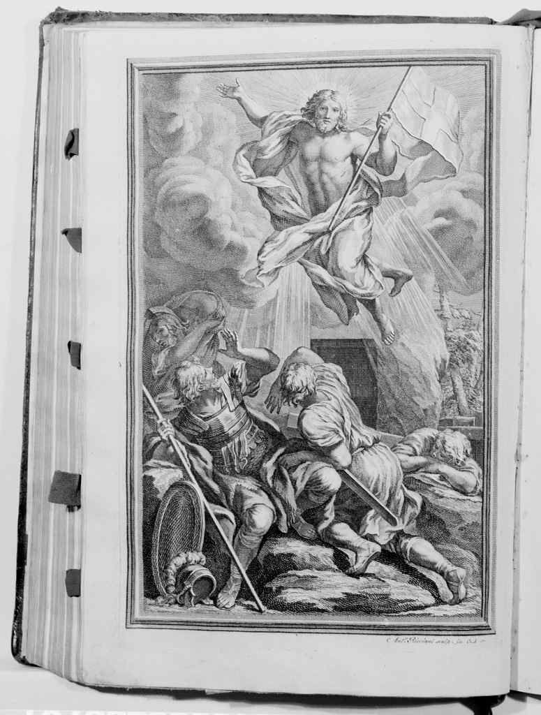 resurrezione di Cristo (stampa, elemento d'insieme) di Ricciani Antonio (sec. XVIII)