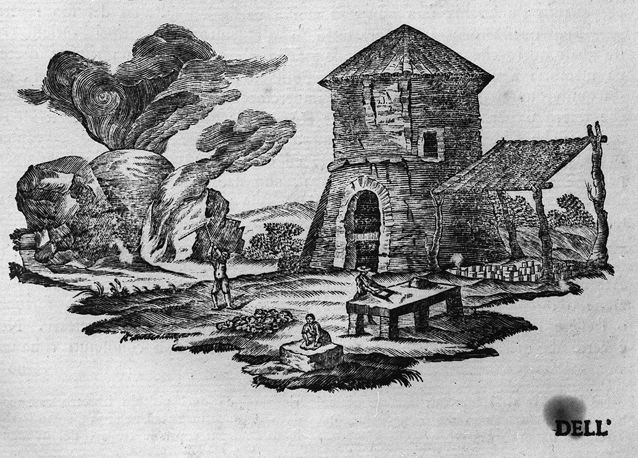 scena campestre (stampa, elemento d'insieme) - ambito italiano (sec. XVIII)
