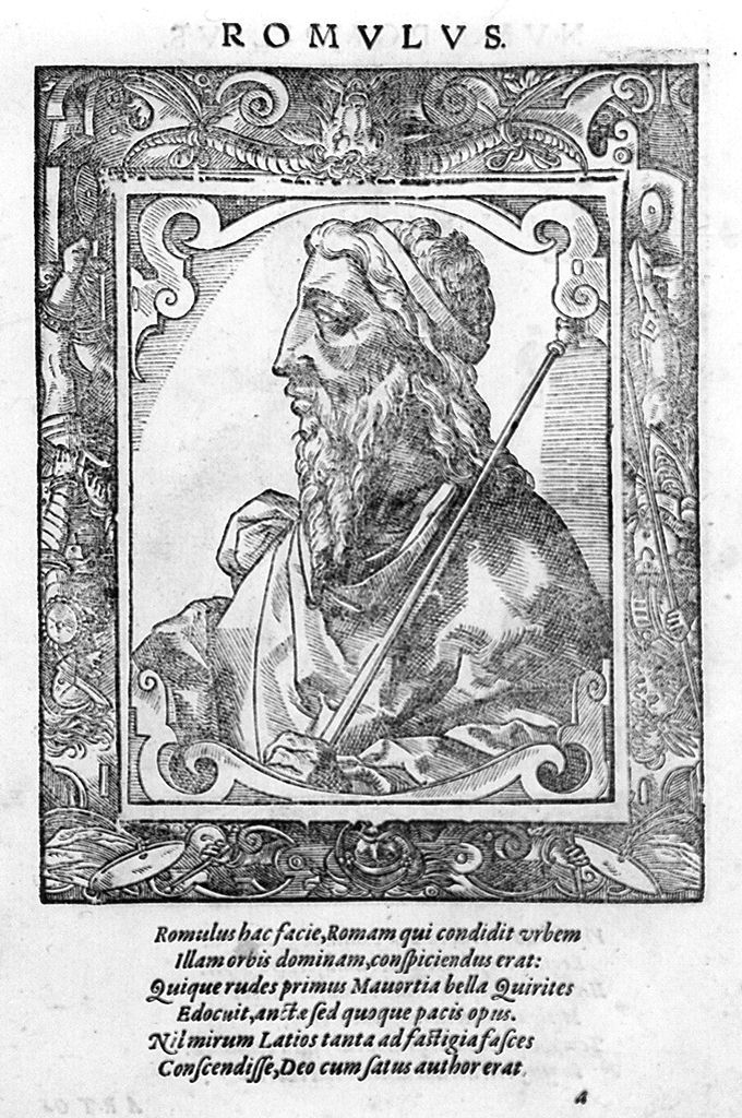 Romolo (stampa, stampa composita) di Stimmer Tobias (sec. XVI, sec. XVI)